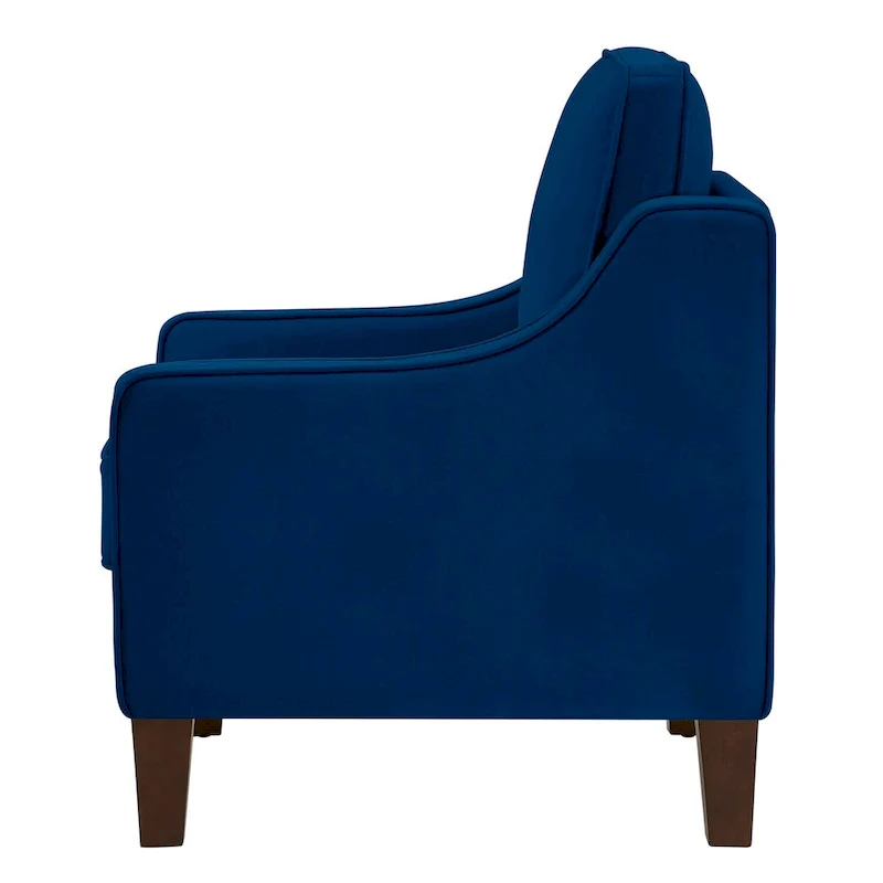 Velvet Loveseat Sofa with Square Arms, 51.5