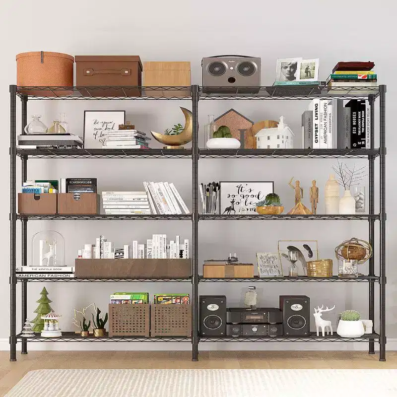 58-Inch 5-Tier Metal Wire Shelving Unit