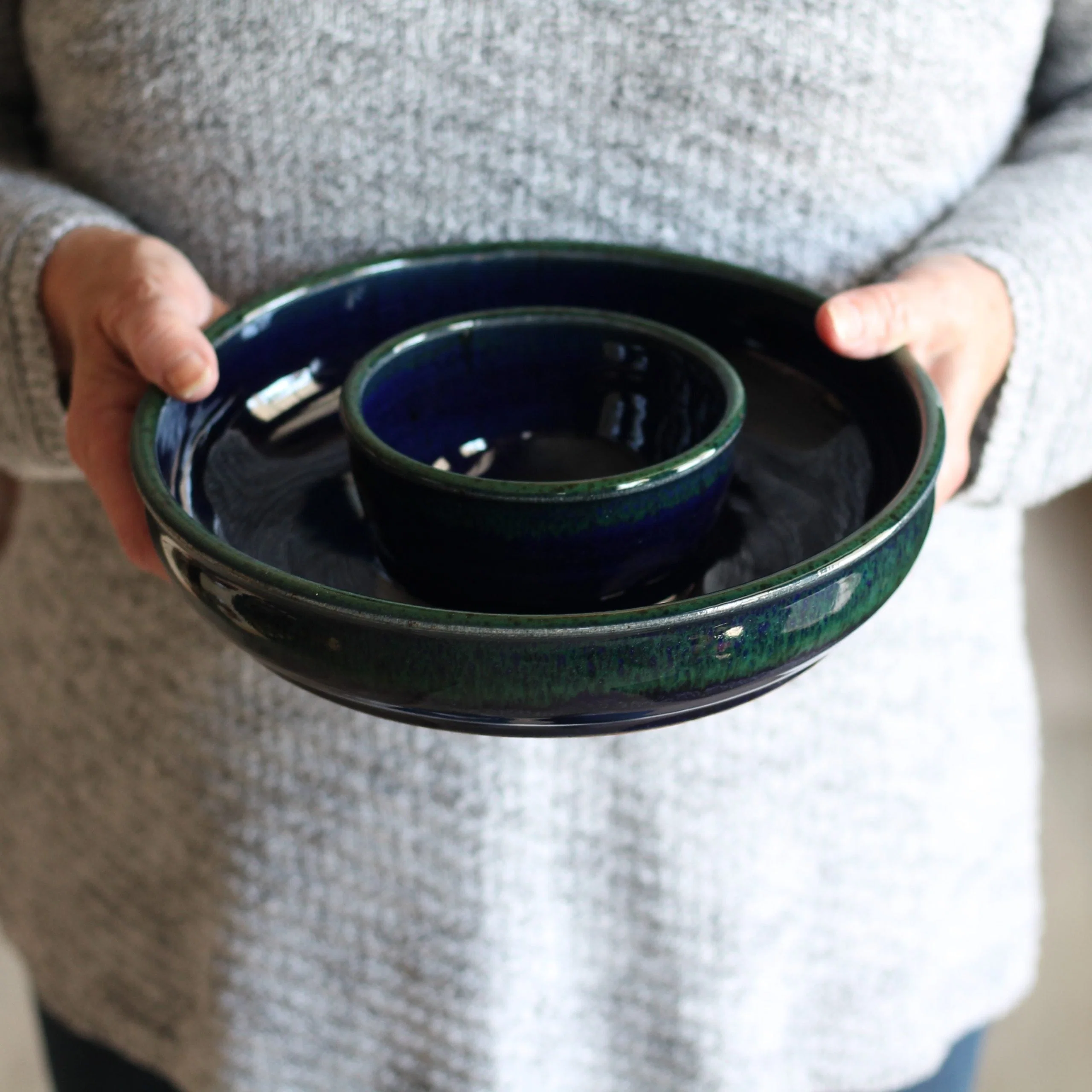 Handmade Small Chip n' Dip Bowl