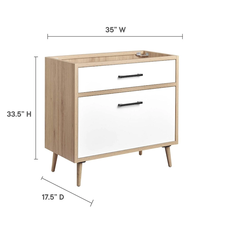Maverick 36 Bathroom Vanity Cabinet - Sink Basin Not Included