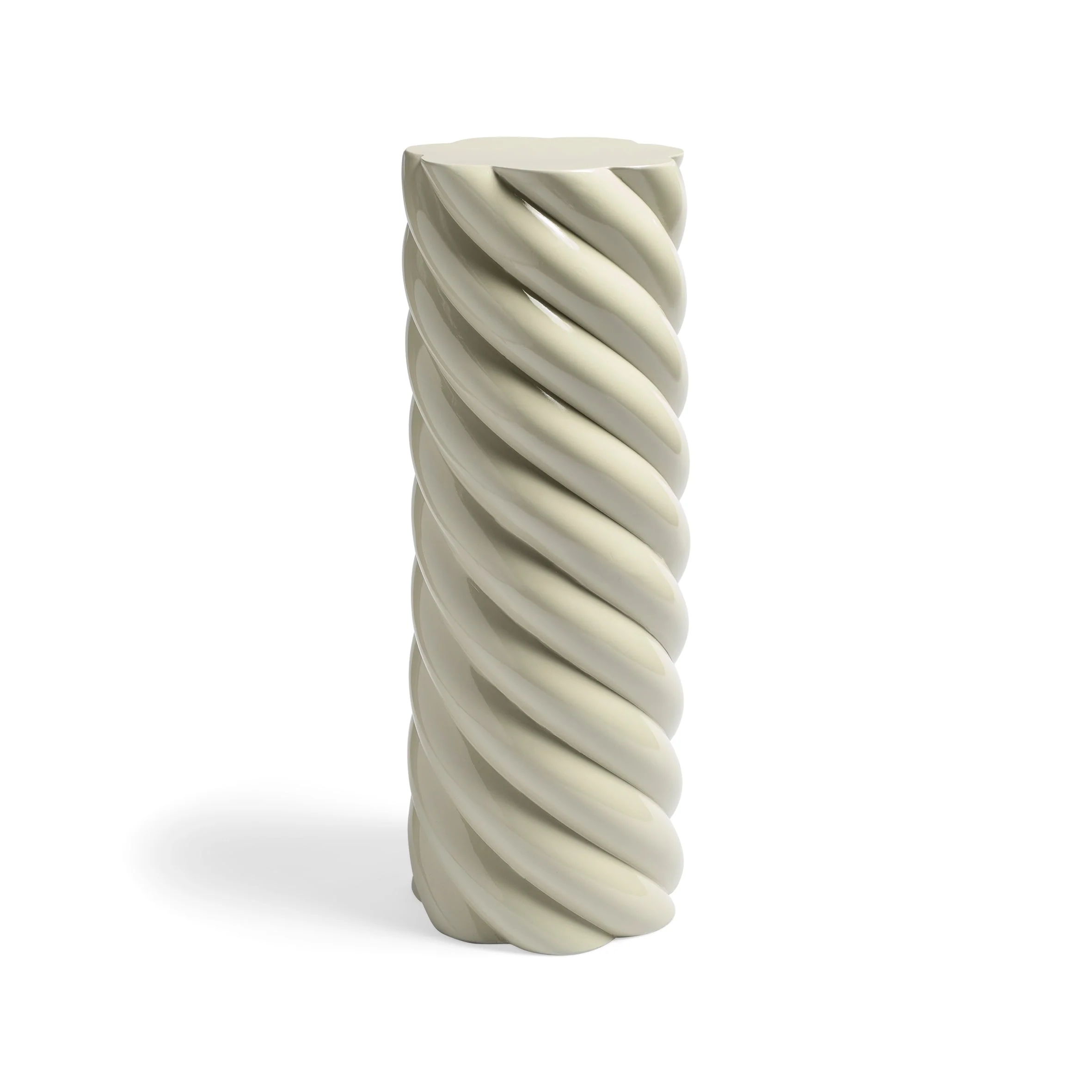 Playful Ceramic Grey Side Table with Compact Accent Form for Living Rooms