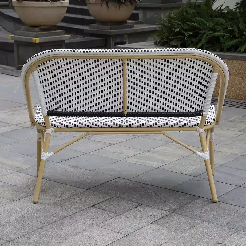 Alertis Patio Wicker Bench - miBasics