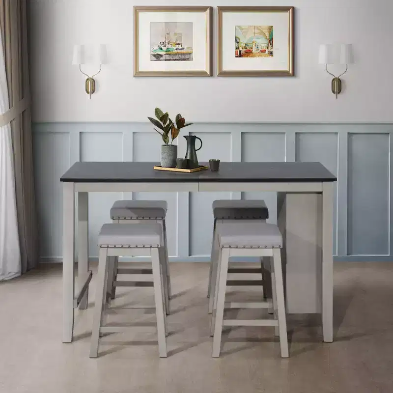 Home Design 5pc Africa Counter Height Dining Set