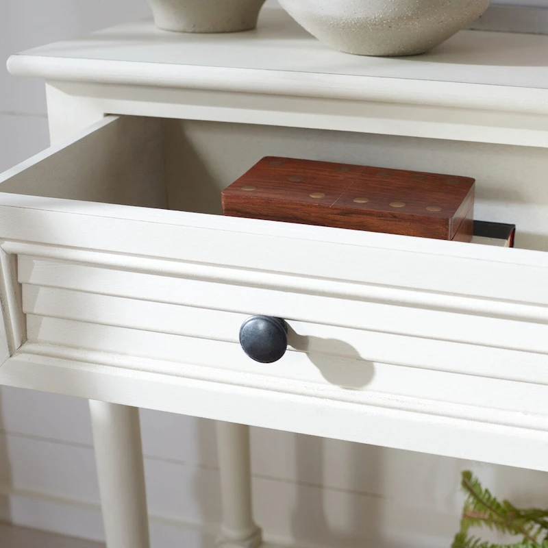 SAFAVIEH Tinnie 2-Drawer Console Table - 36 W x 13 L x 29.5 H - 36Wx13Dx30H