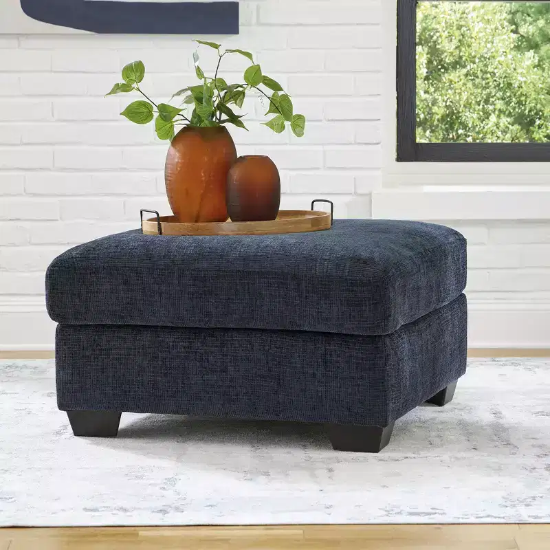 Oversized Accent Ottoman, Large Square with Firm Cushioning