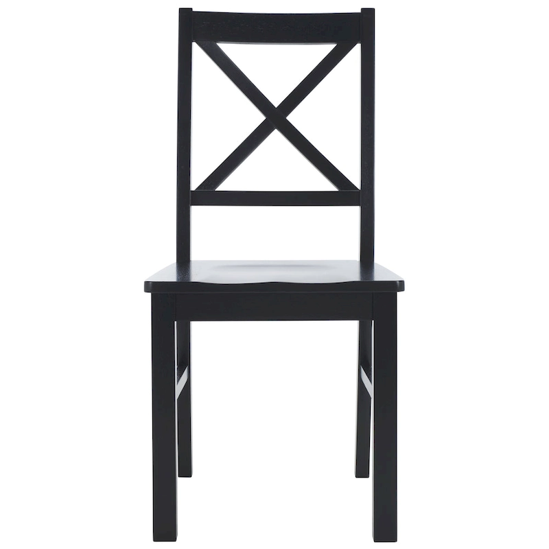 SAFAVIEH Concetta White/Natural Dining Chair - 17.5 W x 19.5 L x 37 H - 18W x 20D x 37H