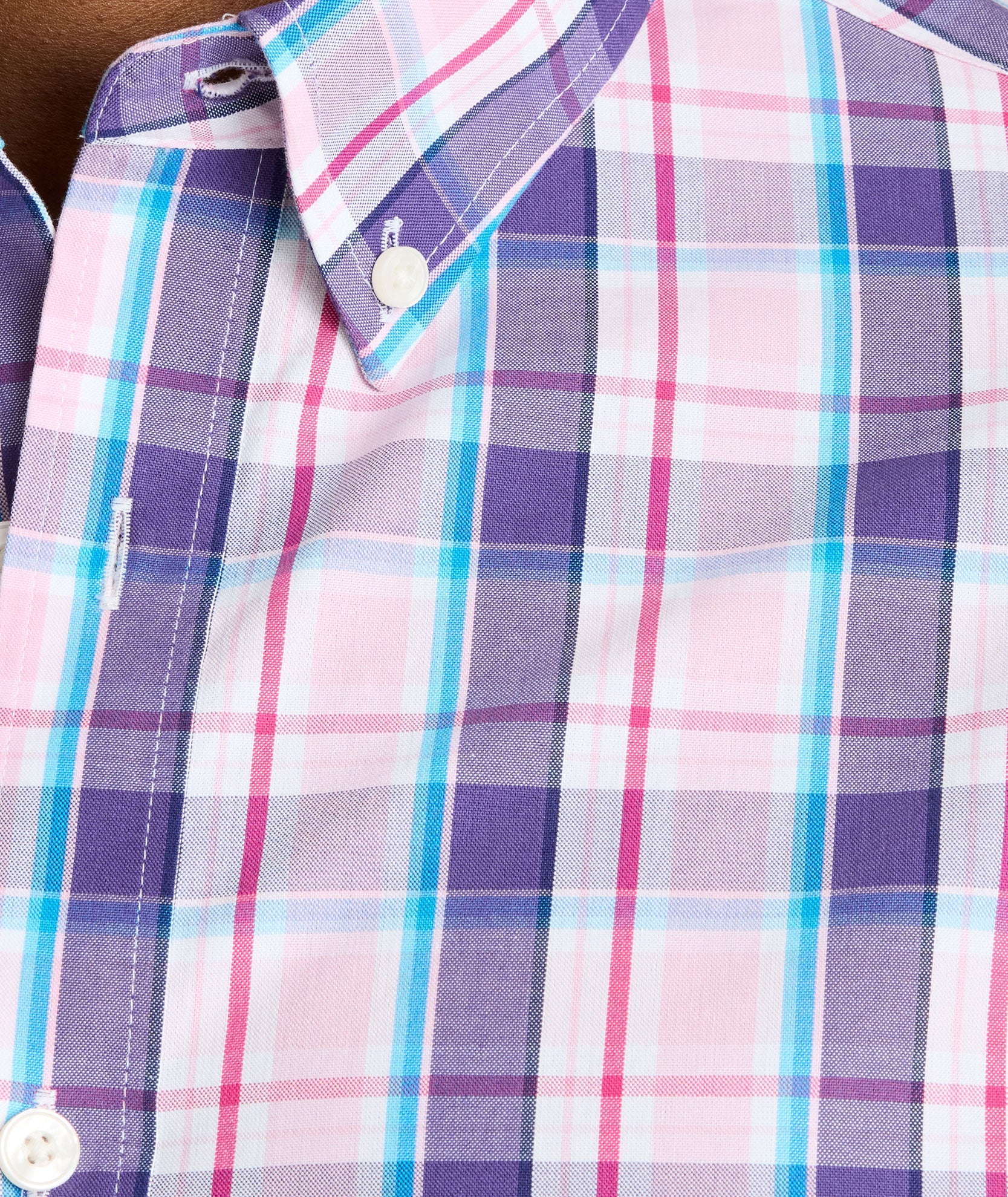 Plaid Cotton Shirt (Pink)