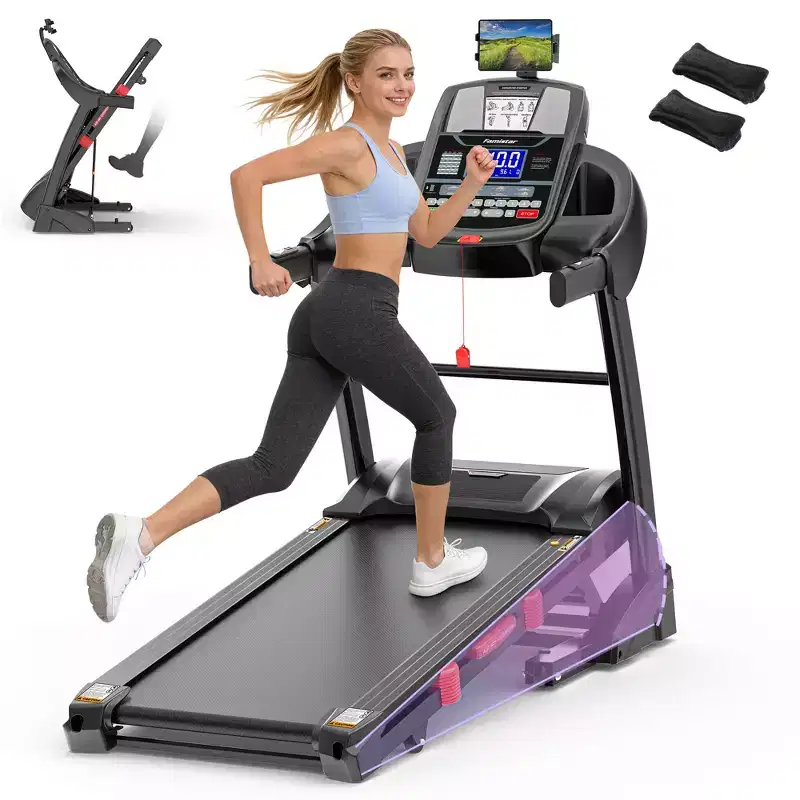 5.0HP Brushless Motor Treadmill with 20% Auto Incline, 400lb Weight Capacity Heavy Duty , 12MPH High Speed