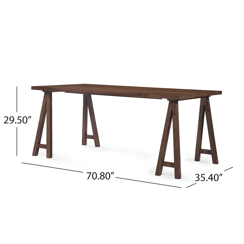 Chazz Mid-Century Modern 7 Piece Dining Set with A-Frame Table by Christopher Knight Home