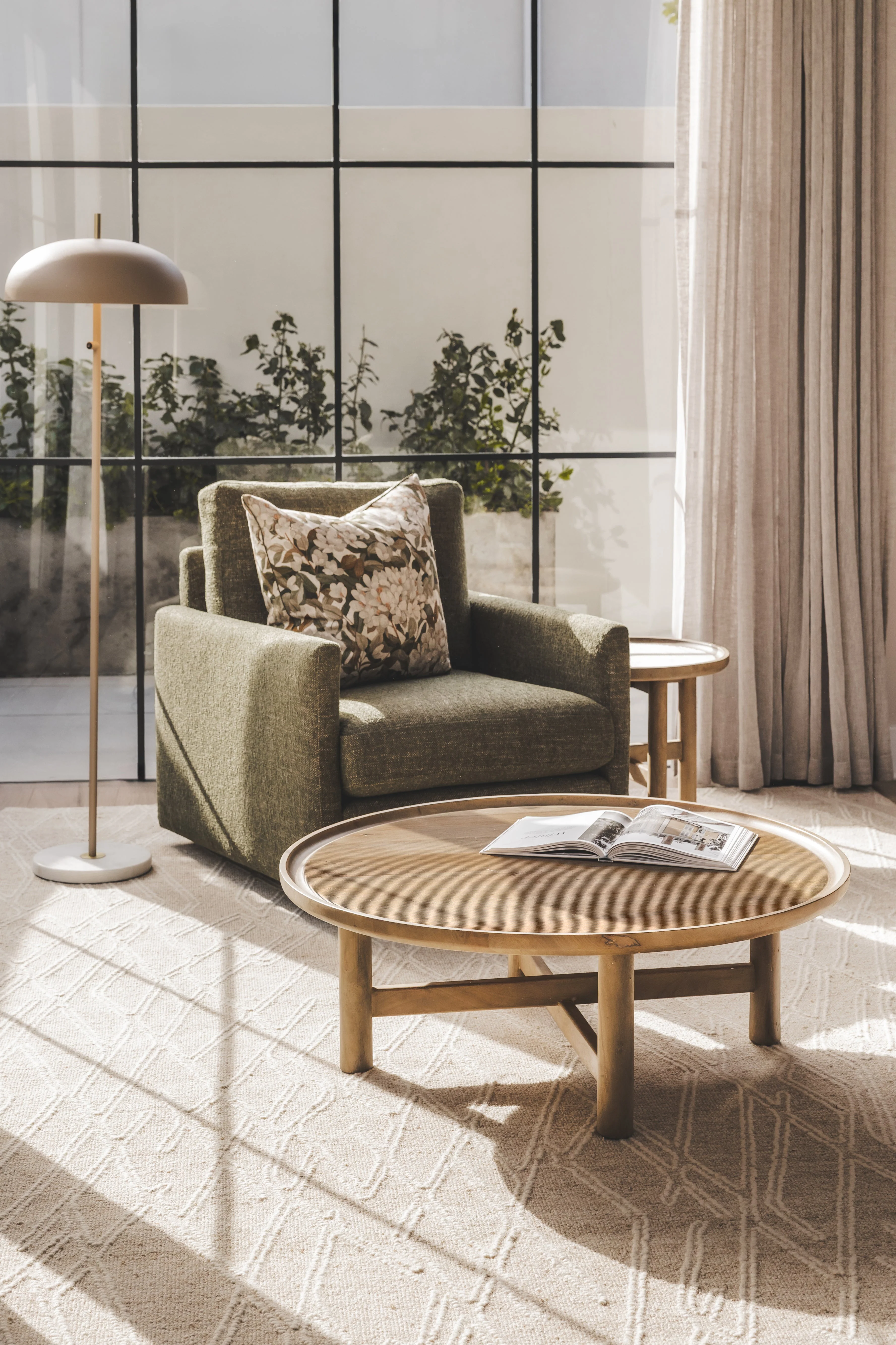 Classic Wood Coffee Table for Living Room