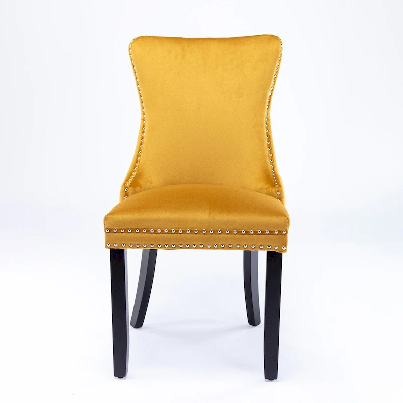 Upholstered Wing-Back Dining Chair Set Of 2