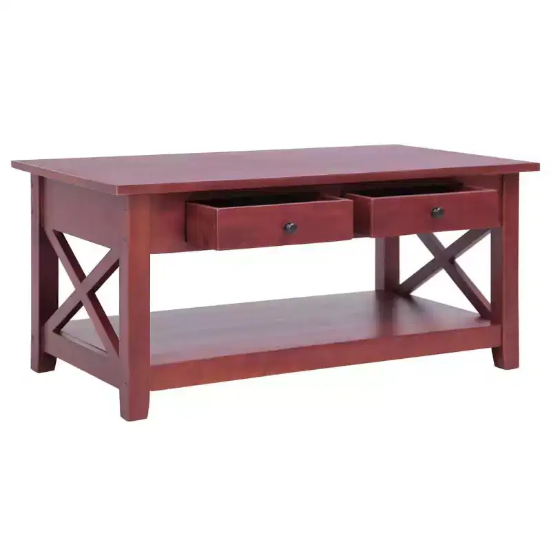 vidaXL Coffee Table Side End Table Living Room Sofa Table Solid Wood Mahogany