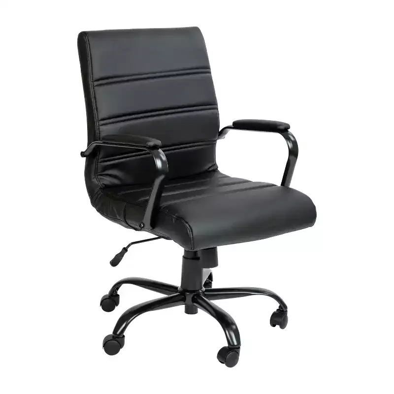 Merrick Lane Contemporary Mid-Back Home Office Chair with Padded Arms
