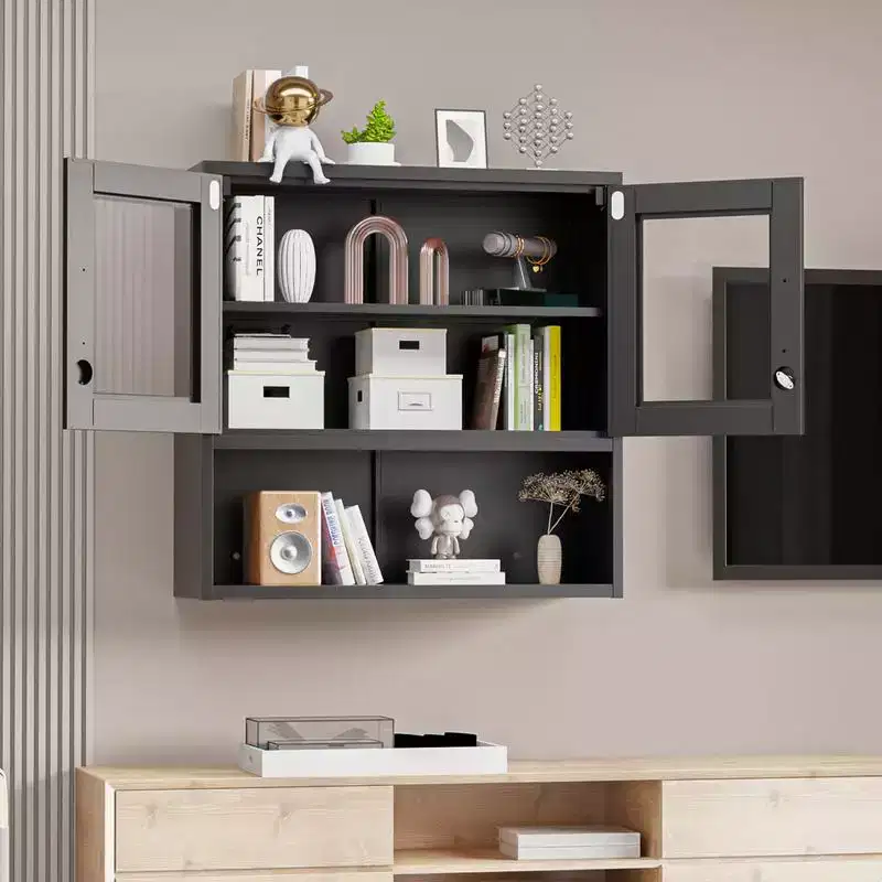 Steel Tool Storage Cabinet Black Hanging Cabinet