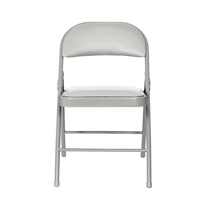 Hampden Furnishings Bernadine Basics Collection Vinyl Folding Chair, Pack of 4