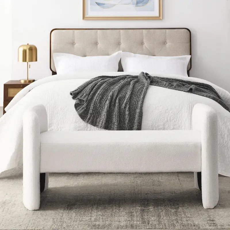 Modern Bench for Bedroom End of Bed