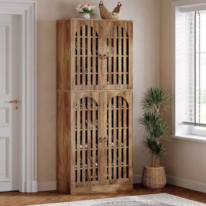 Lantine 70.86 Tall Shoe Storage Cabinet with Removable Shelves, 9-Tier 27-36 Pairs Shoe Organizer Rack for Entryway, Hallway, Closet