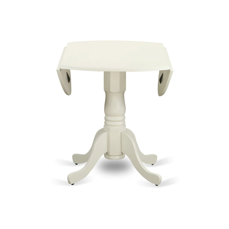 East West Furniture Dining Set Includes a Dining Room Table and Linen Fabric Kitchen Chairs,(Finish & Pieces Options)
