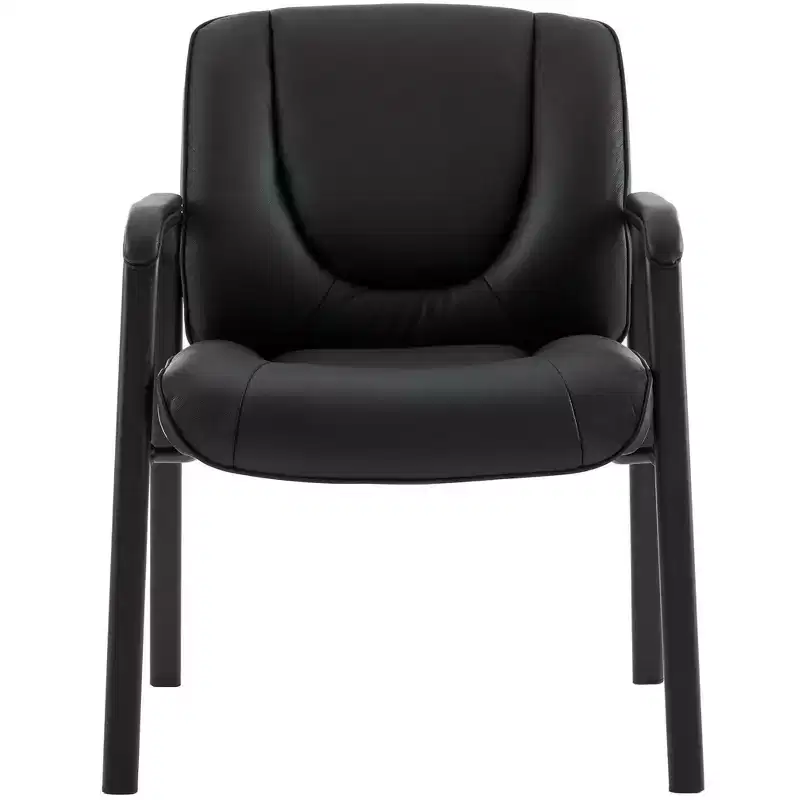 Top Grain, Genuine Leather Waiting Room Chair  Four Legged