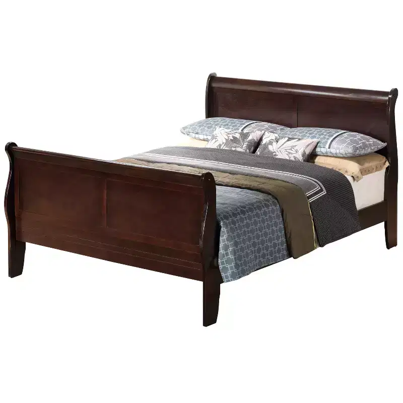 44 in.H Queen Size Brown with Beds with Headboards made of Wood Bed Frame