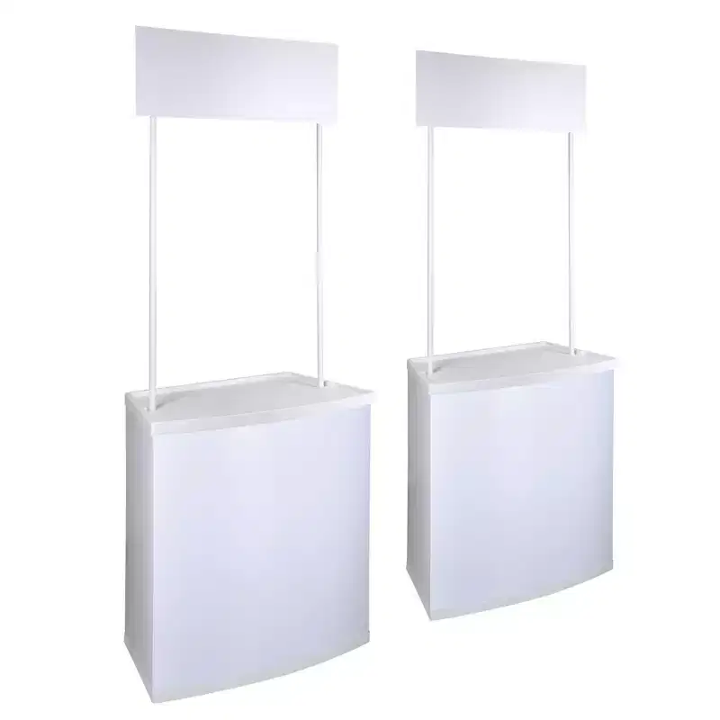 Yescom Portable Promotion Counter Table Foldable Booth Kiosk Trade Show Display 2 Pack