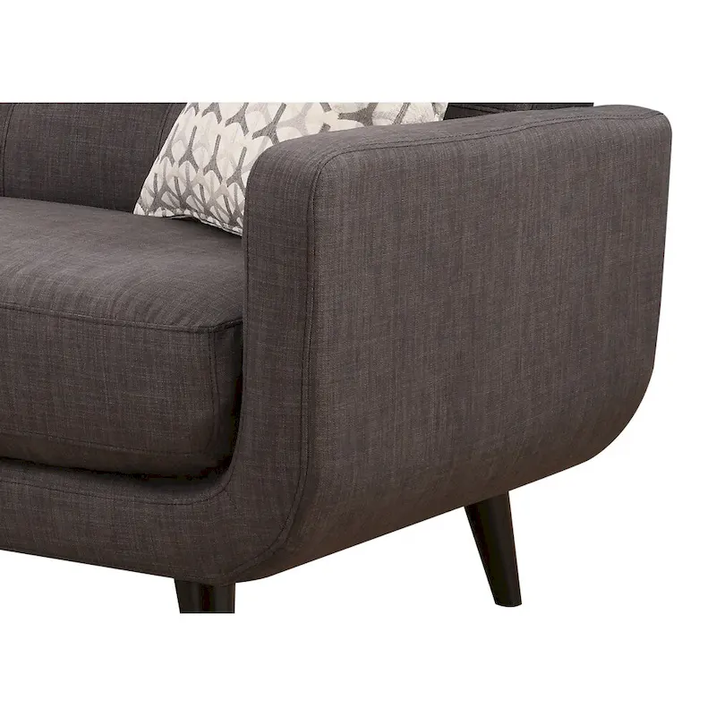 Carson Carrington Stykkisholmur Mid-century Modern Charcoal Sofa