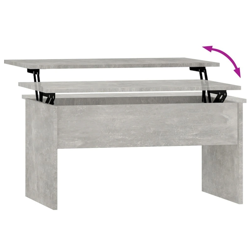 vidaXL Coffee Table Lift Top End Table Accent Side Sofa Table Engineered Wood - 31.5 x 19.9 x 16.3