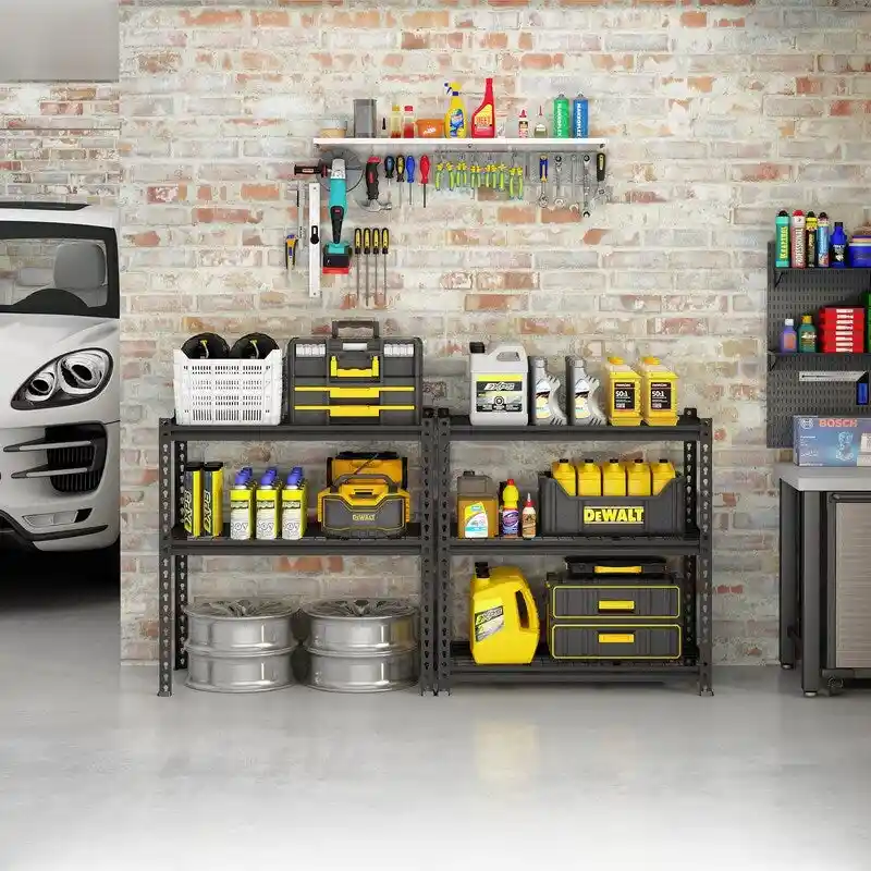 5-Tier Adjustable Metal Shelving Unit Heavy Duty Garage Industrial - N/A