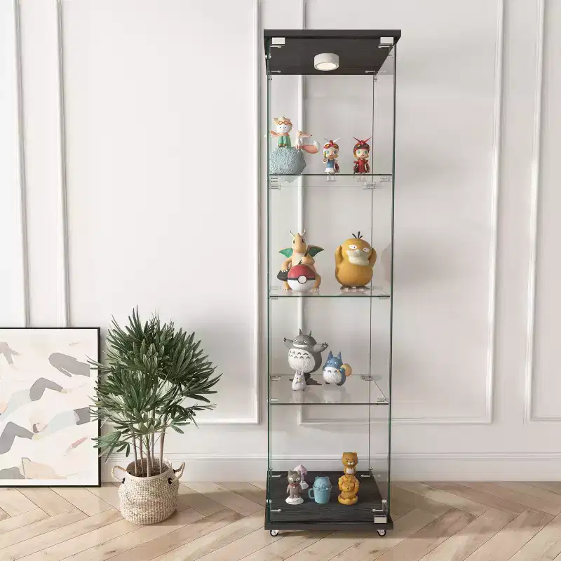 GDFStudio Noyes Tempered Glass Display Cabinet