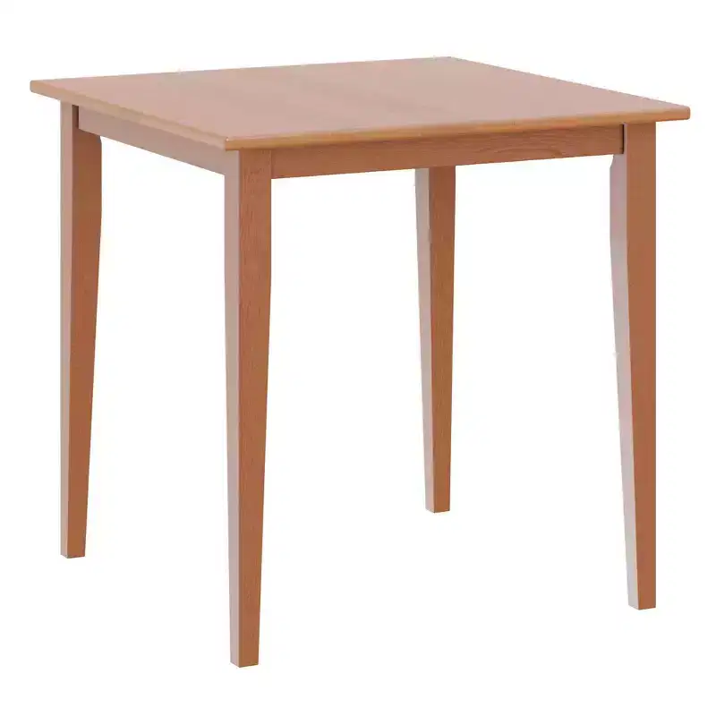 29.53'' Square Dining Table, Light Oak, Shaker Legs, Seats 4