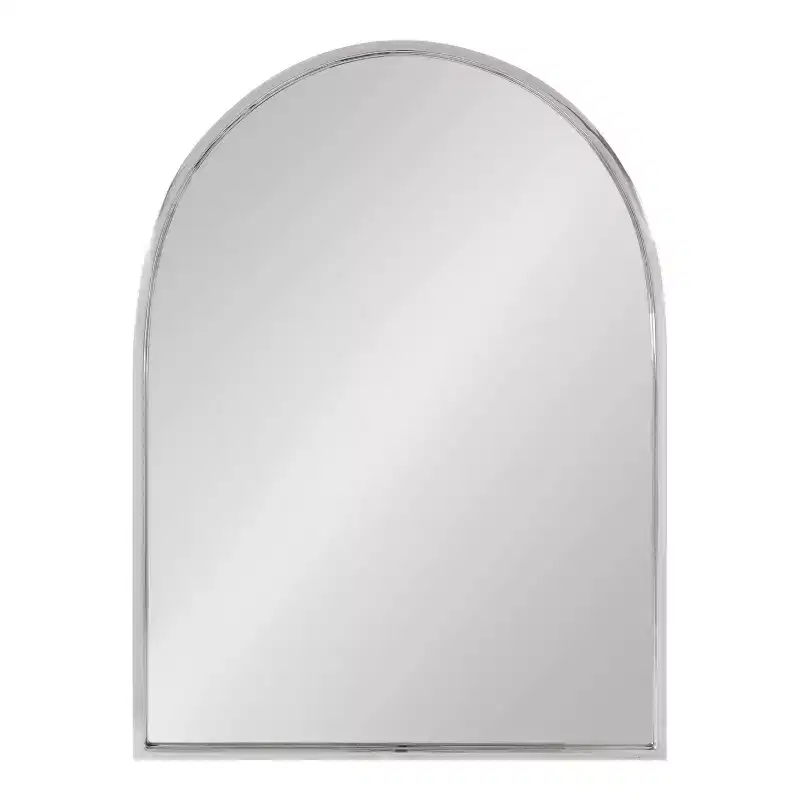 Kate and Laurel Rowla Arch Wall Mirror, 24x32, Silver