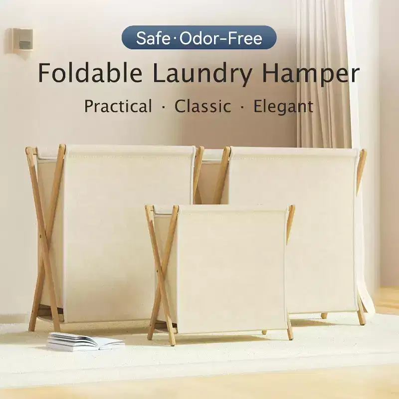 Home Collection Eco-Friendly Foldable Laundry Hamper Stand