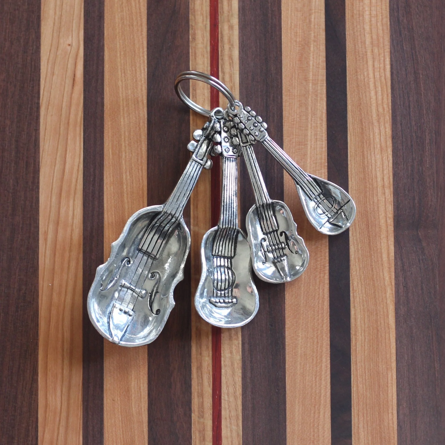 Handmade Pewter Instruments Measuring Spoons