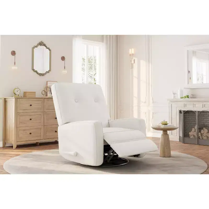 Recliner Chairs, Swivel Rocker Recline, Glider Recliner Nursery Chair for Adults, 360 Swivel Glider Rocking Chair for Living Room, Bedroom, Office