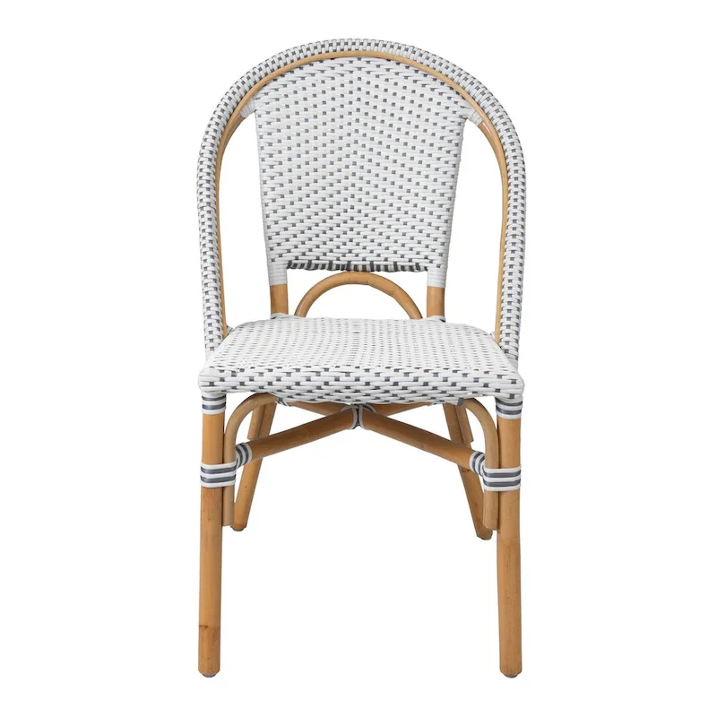 Rattan Bistro Chair | Indoor & Outdoor | French Cafe Style Accent Chair