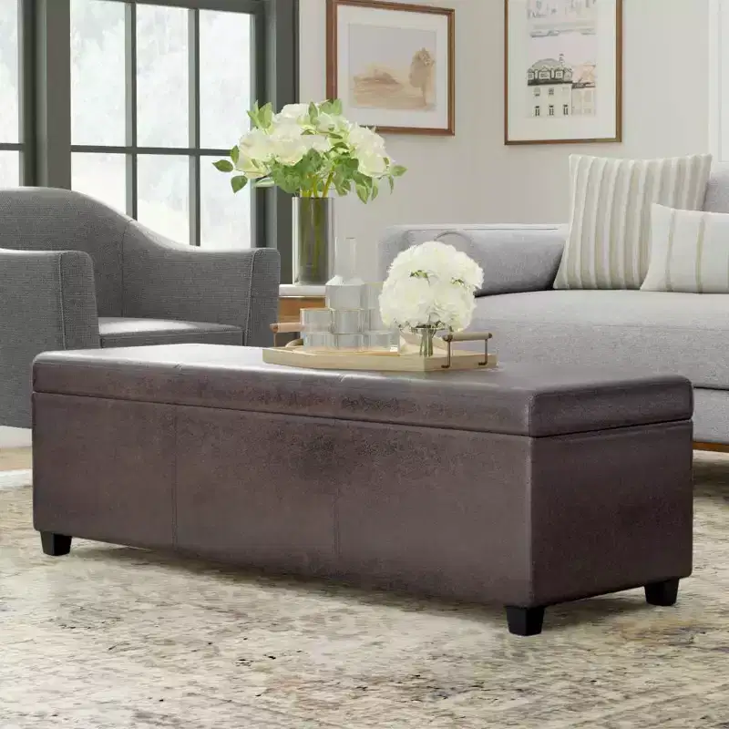 Extra Large Franklin Storage Ottoman Bench