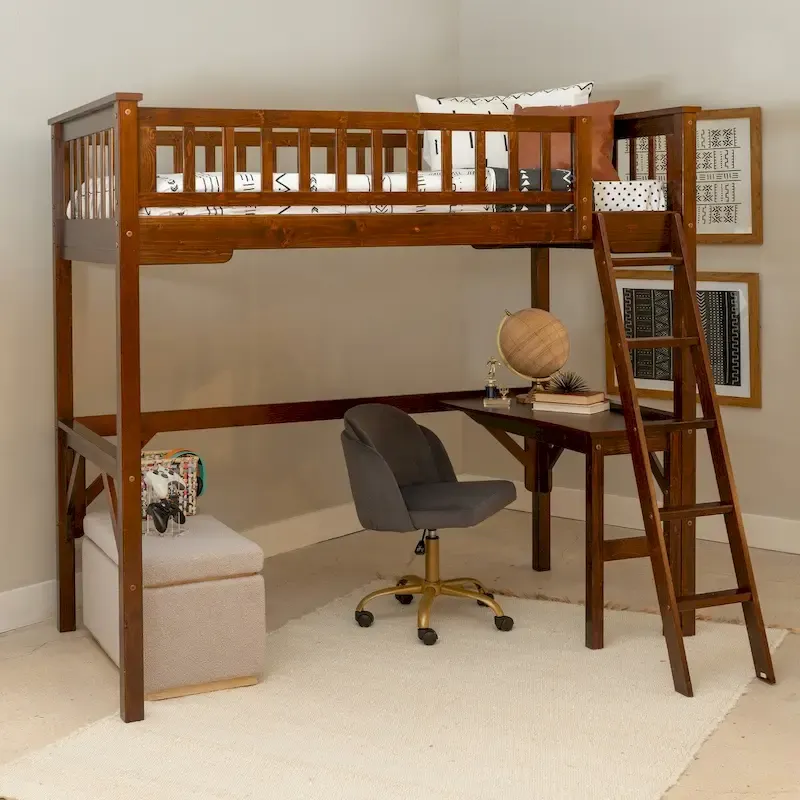 Twin Study Loft Bed