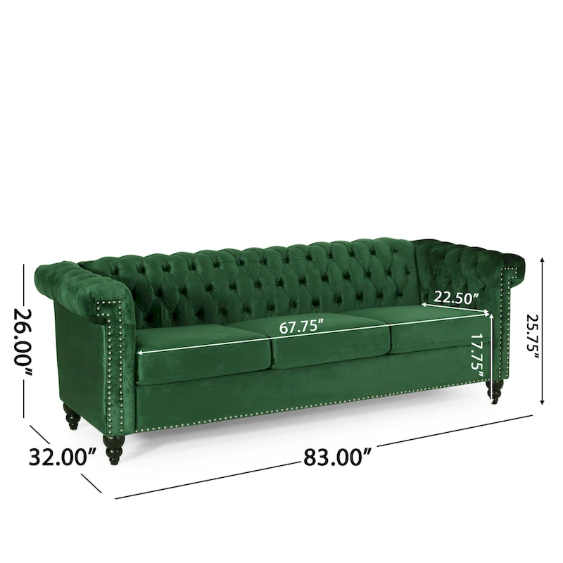 Parkhurst Chesterfield Tufted 3-seat Sofa by Christopher Knight Home