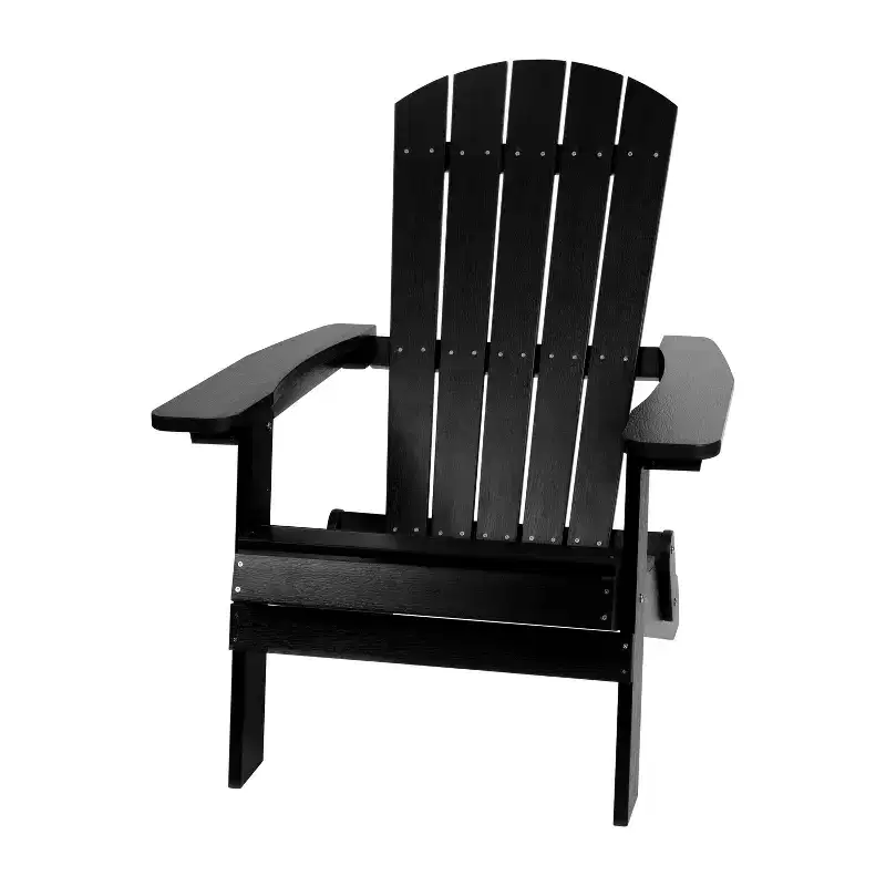 Flash Furniture Charlestown All-Weather Poly Resin Indoor/Outdoor Folding Adirondack Chair