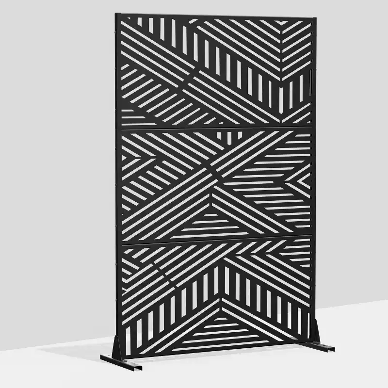 Metal Outdoor Privacy Screen Freestanding Patio Decorative Screens
