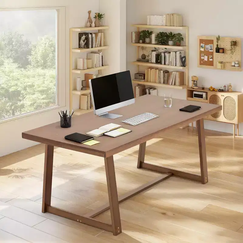 EROMMY 72 Solid Wood Dining Table For 6 People