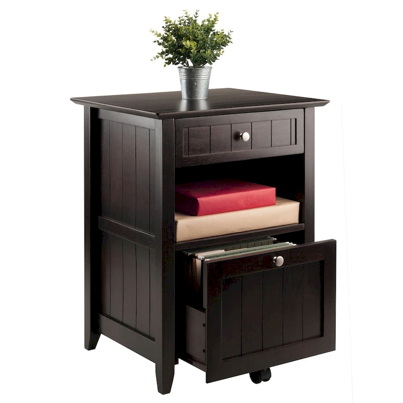 Burke File Cabinet Coffee Finish