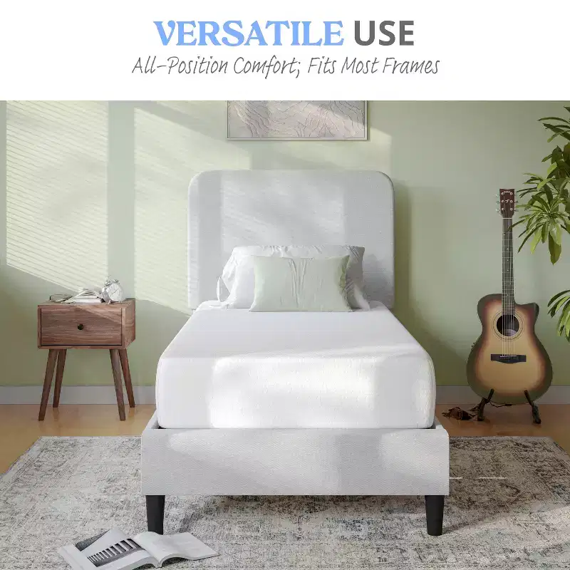 Emma and Oliver 4-Layer Memory Foam Mattress in a Box with Green Tea Infusion, Air Circulation, Cooling Gel, and CertiPUR-US Certified Foam