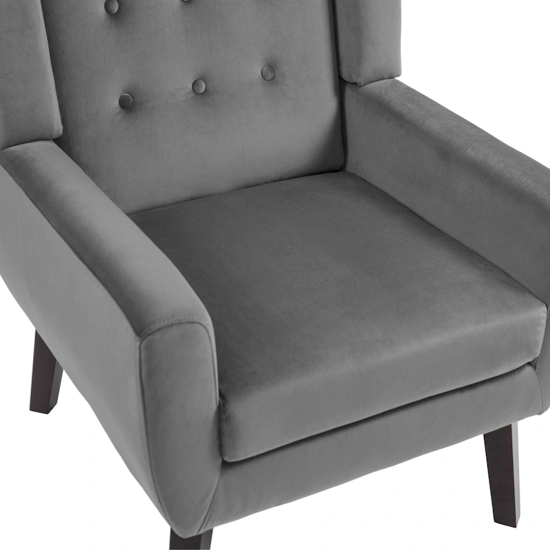 Modern Accent Chair Velvet Armchair - 28.9W x 35.1H x 29.5D