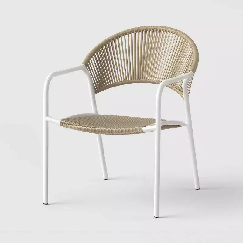 Mackworth Outdoor Stacking Patio Club Chair White - Threshold™
