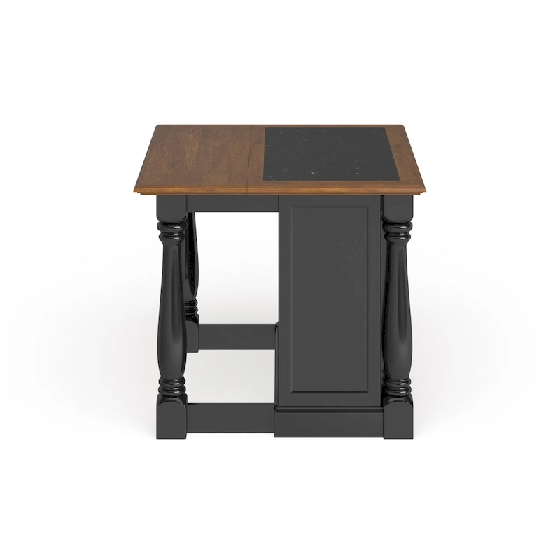 Monarch Black and Oak Kitchen Island