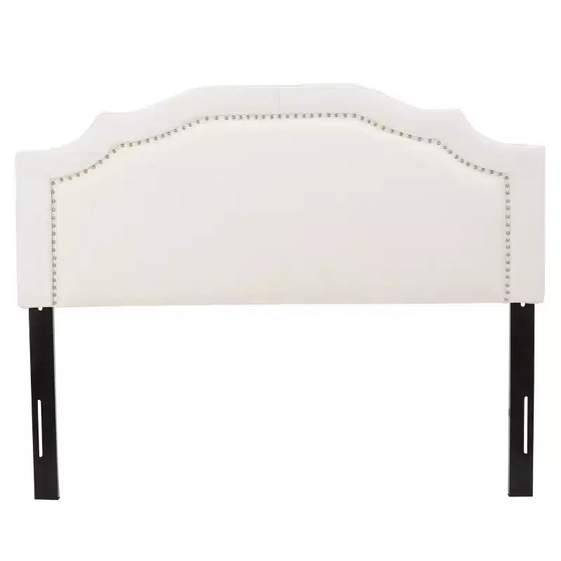 Contemporary Fabric Upholstered Beveled Full/Queen Headboard