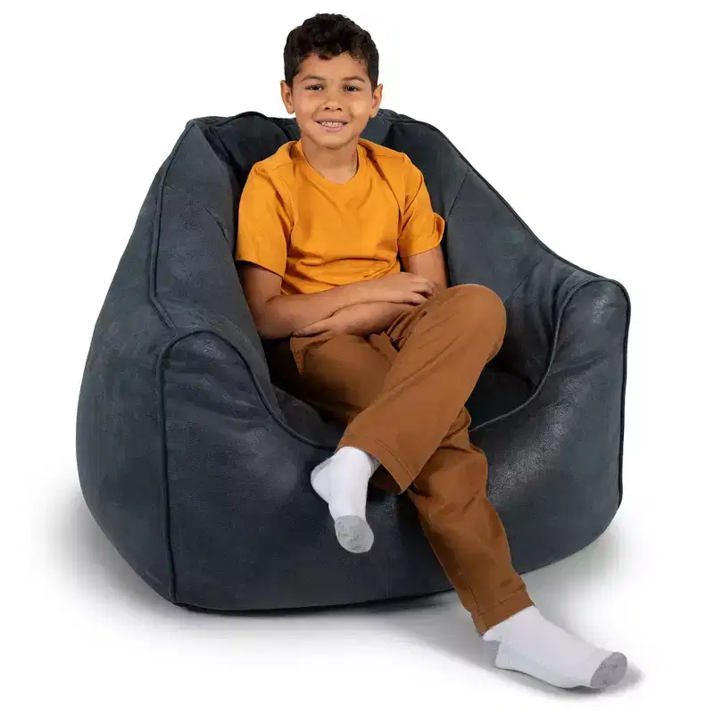 Big Joe Hug Bean Bag Chair, Vegan Suede, Teens and Adults