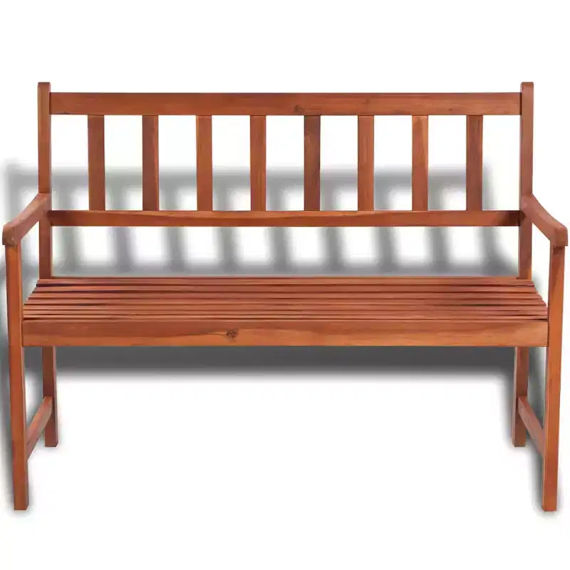 Garden Bench Light Brown Acacia hardwood Medium Durable