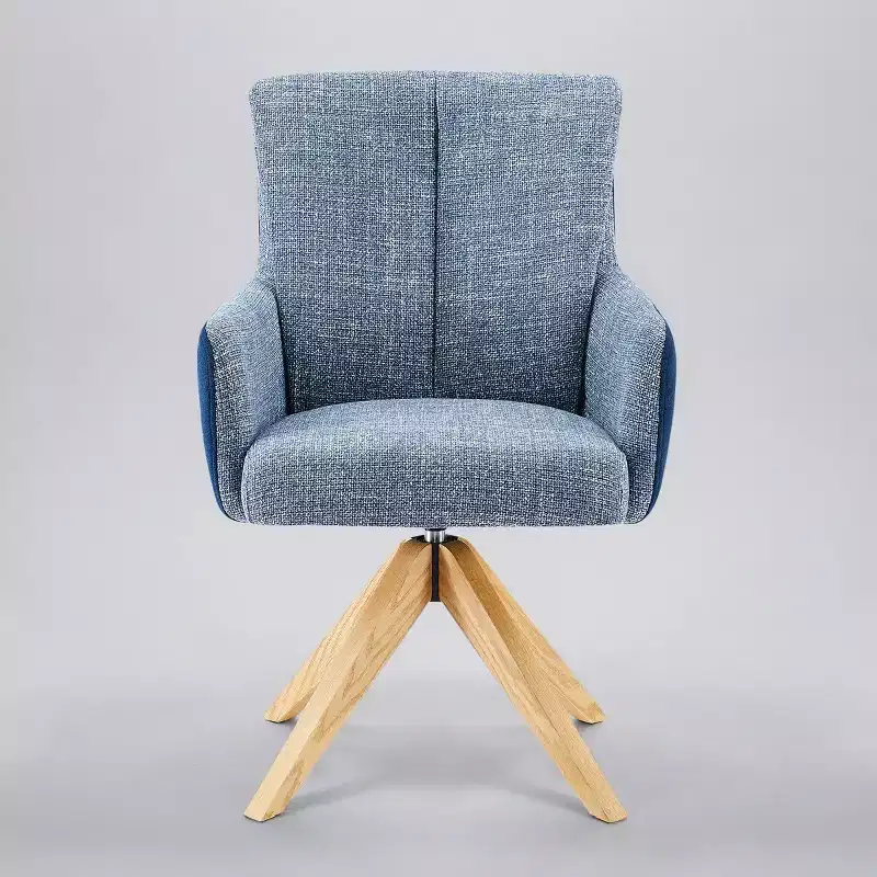 Art Leon Fabric Upholstered Swivel Home Office Desk Chair